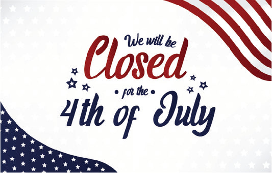 Closed for 4th of July